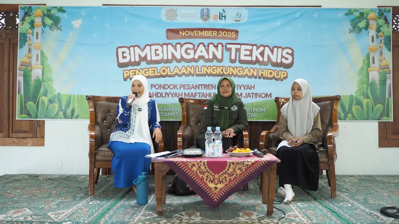 Kokohkan Eco Pesantren, DLH Jatim Pendampingan Lingkungan Hidup di Ponpes Jatinom Blitar