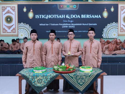 Istighasah dan Nasi Gulung Warnai Milad ke-7 SPM Nurul Qarnain