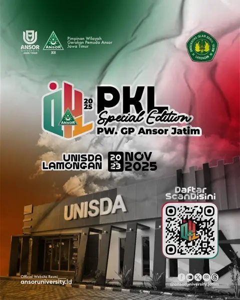 UNISDA Lamongan Jadi Tuan Rumah PKL Spesial Ansor Jatim 2025: Siapkan Kader Intelektual Berbasis Literasi dan Teknologi